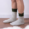 Totes Toasties Chunky Thermal Wool Blend Mens Socks Grey Multi
