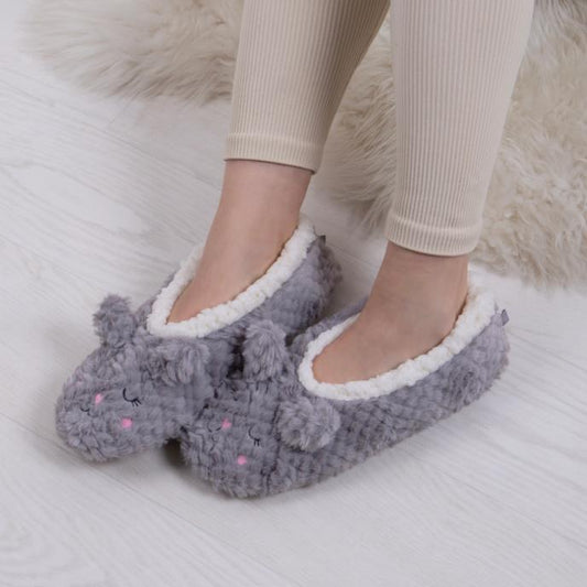 Totes Toasties NOVELTY FOOTSIES Womens Cat
