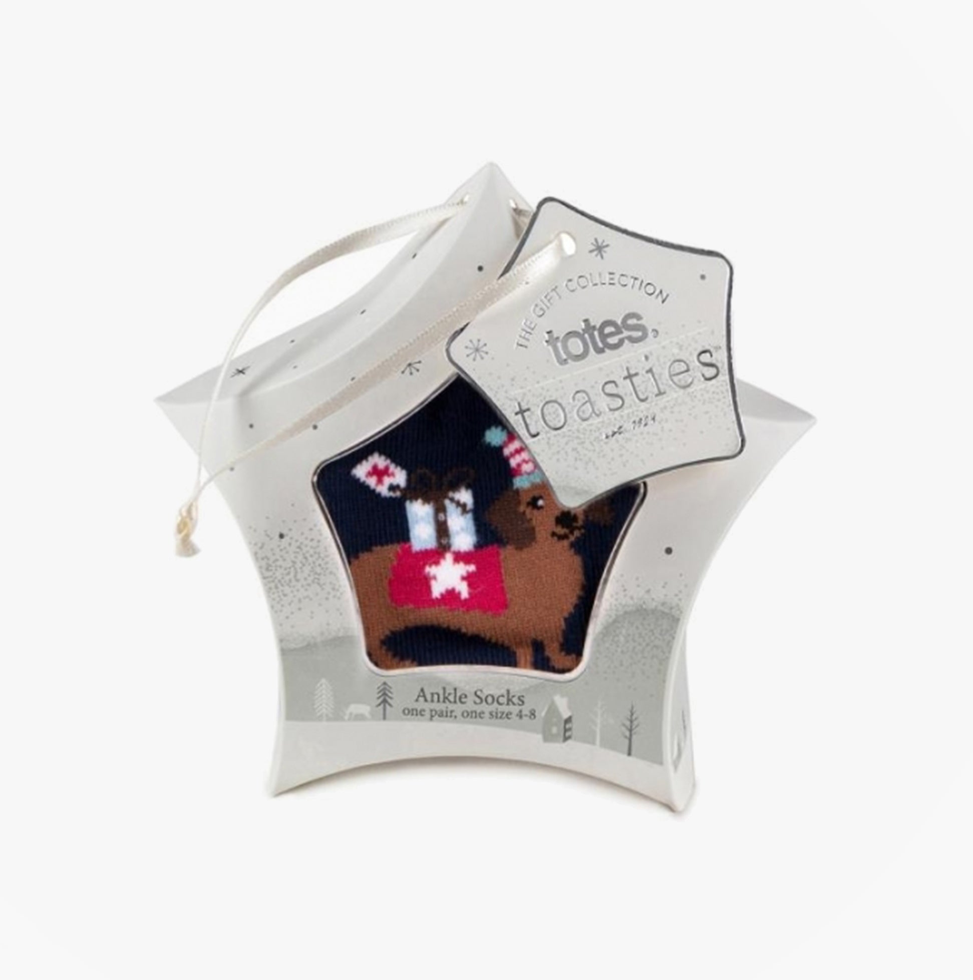 Totes Isotoner NOVELTY ANKLE Womens Socks Dog