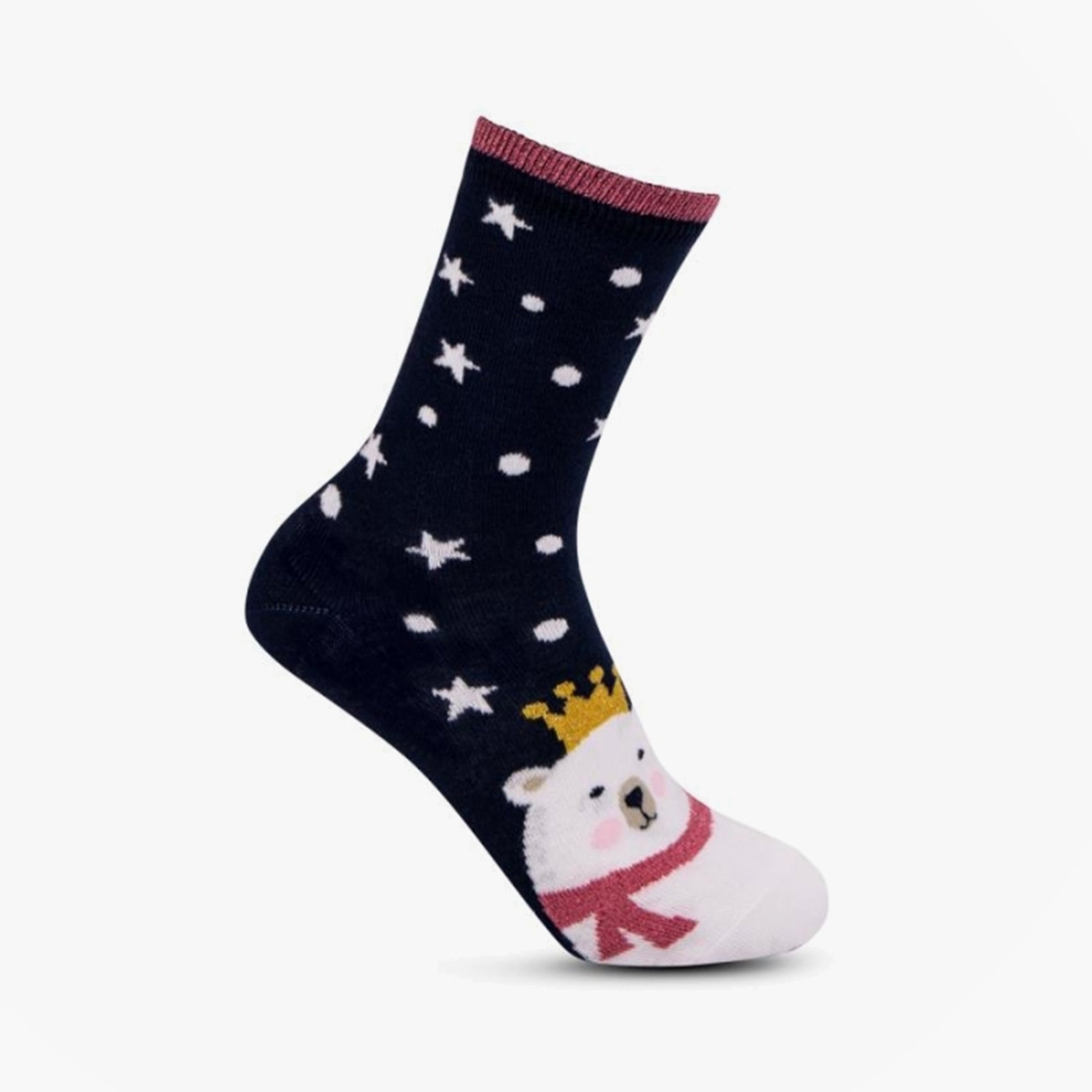 Totes Isotoner NOVELTY ANKLE Womens Socks Polar Bear