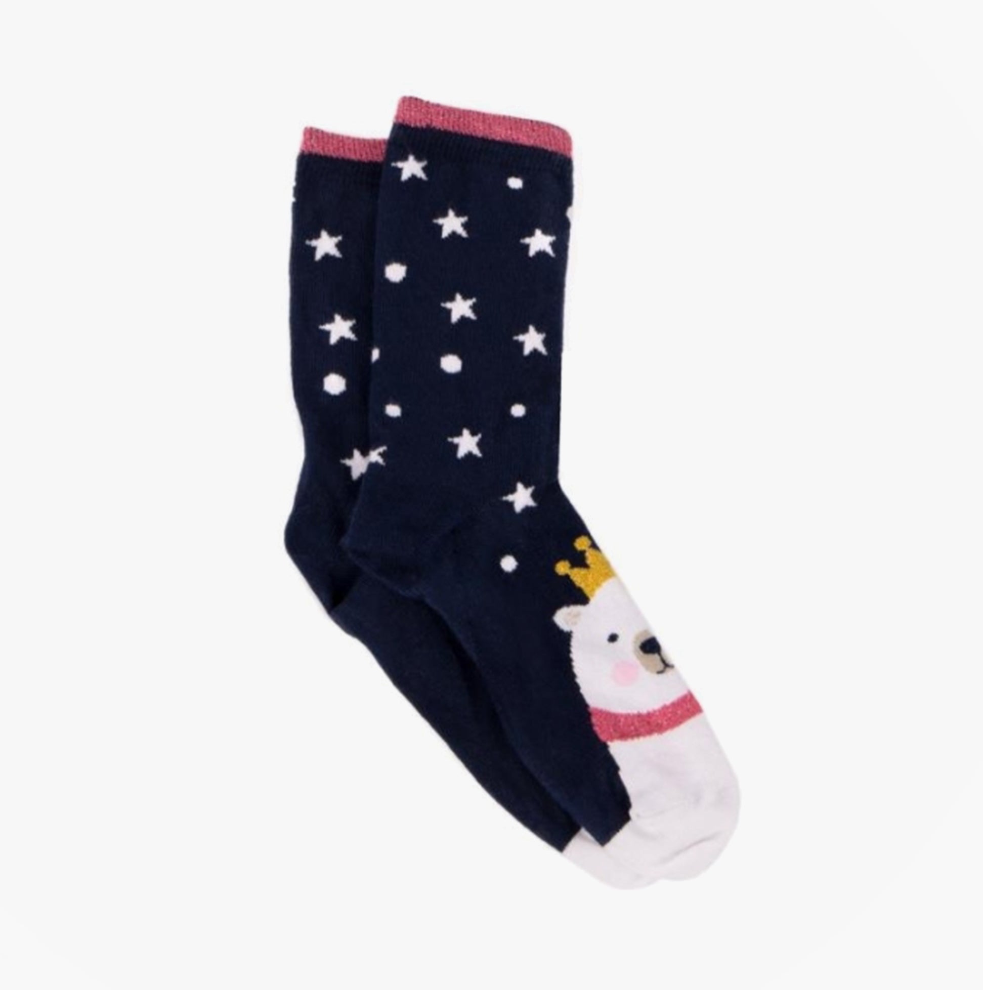 Totes Isotoner NOVELTY ANKLE Womens Socks Polar Bear