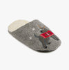 Totes Isotoner NOVELTY Mens Mule Slippers Grey