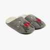 Totes Isotoner NOVELTY Mens Mule Slippers Grey