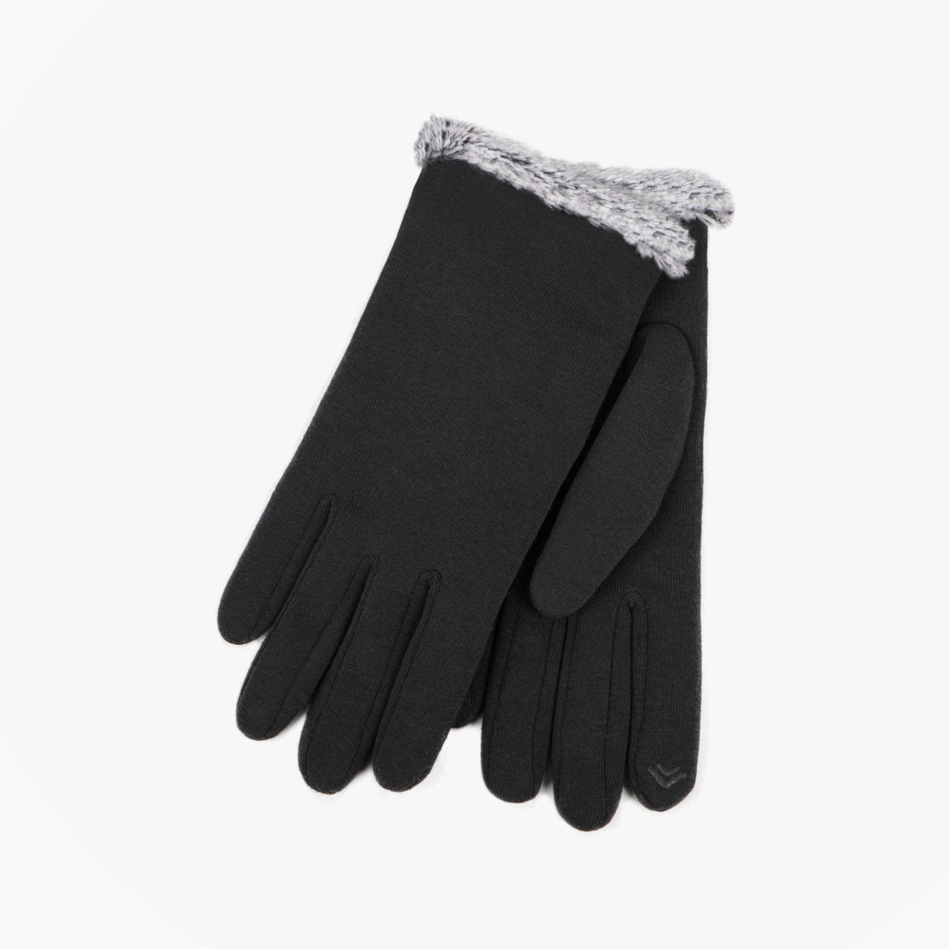 Totes Isotoner THERMAL SMARTOUCH CUFFED Womens Gloves Black