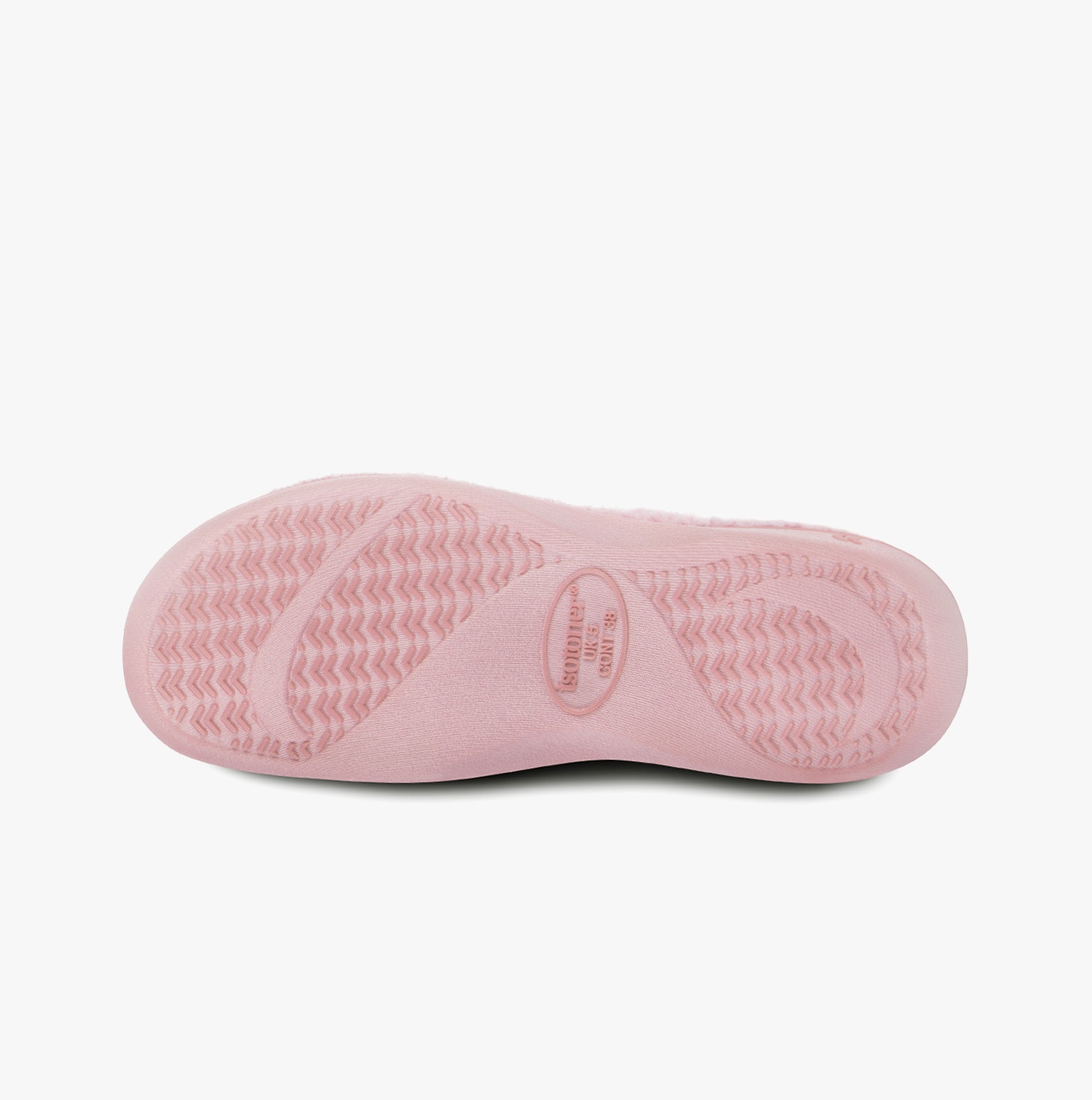 Totes Isotoner POPCORN TURNOVER OPEN TOE Womens Mule Slippers Pink Spot