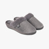 Totes Isotoner SPARKLE VELOUR HEELED MULE Womens Grey Sparkle
