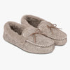 Totes Isotoner HERRINGBONE Womens Moccasin Slippers Beige