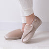Totes Isotoner SPARKLE VELOUR CLOSED Back Slippers Womens Mink Sparkle