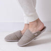 Totes Isotoner HERRINGBONE QUILTED Mule Slippers Womens Mink