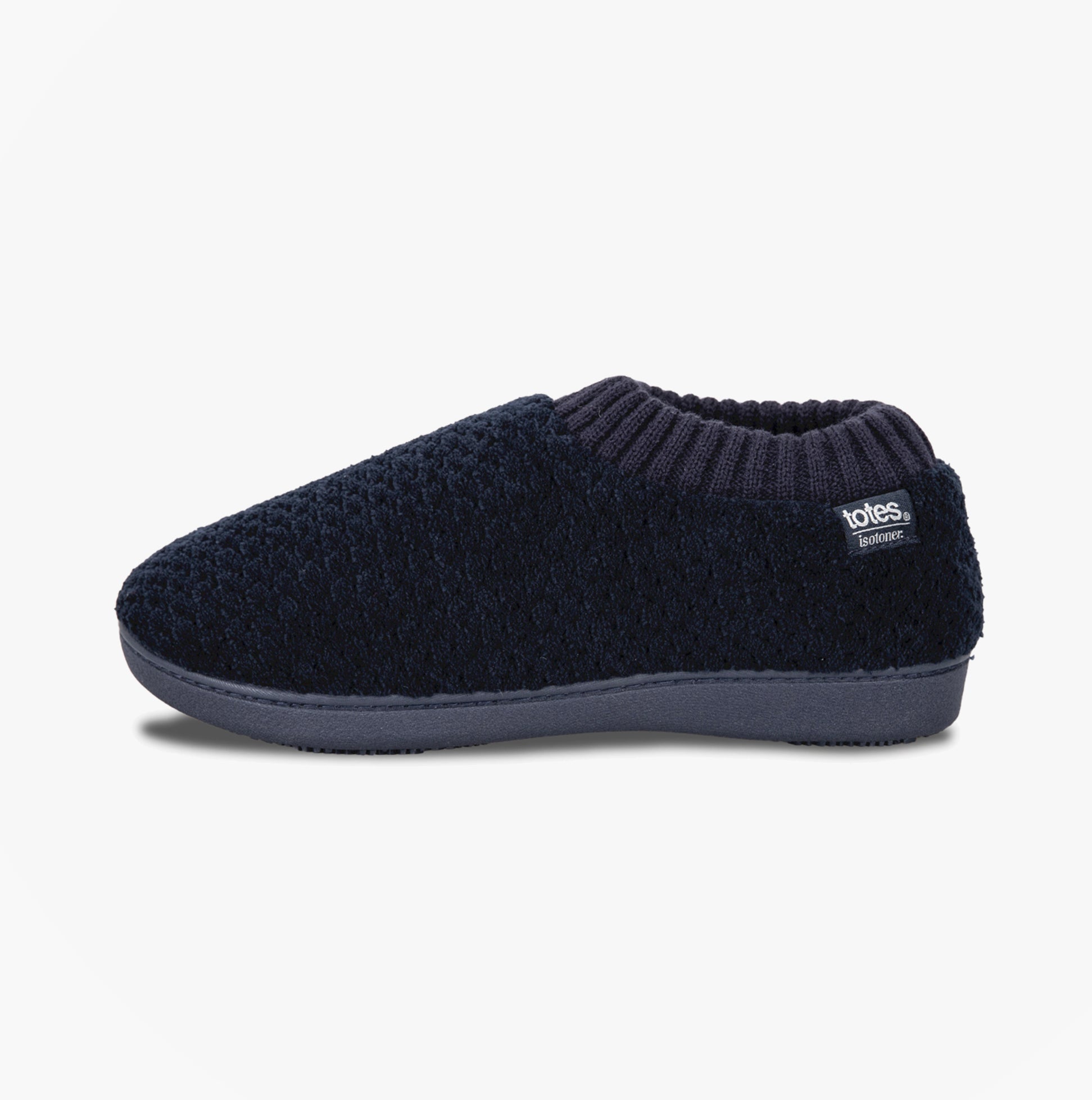 Totes Isotoner POPCORN FULL BACK BOOTIE Womens Slippers Navy