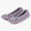 Totes Isotoner POPCORN Womens Slippers Pale Grey