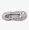 Totes Isotoner POPCORN Womens Slippers Pale Grey