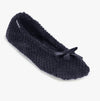 Totes Isotoner POPCORN BALLETS Womens Slippers Black