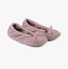 Totes Isotoner POPCORN Ballet Slippers Womens Dusky Pink