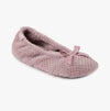 Totes Isotoner POPCORN Ballet Slippers Womens Dusky Pink