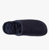 Totes Isotoner PERFORATED SUEDETTES Mens Mule Slippers Navy