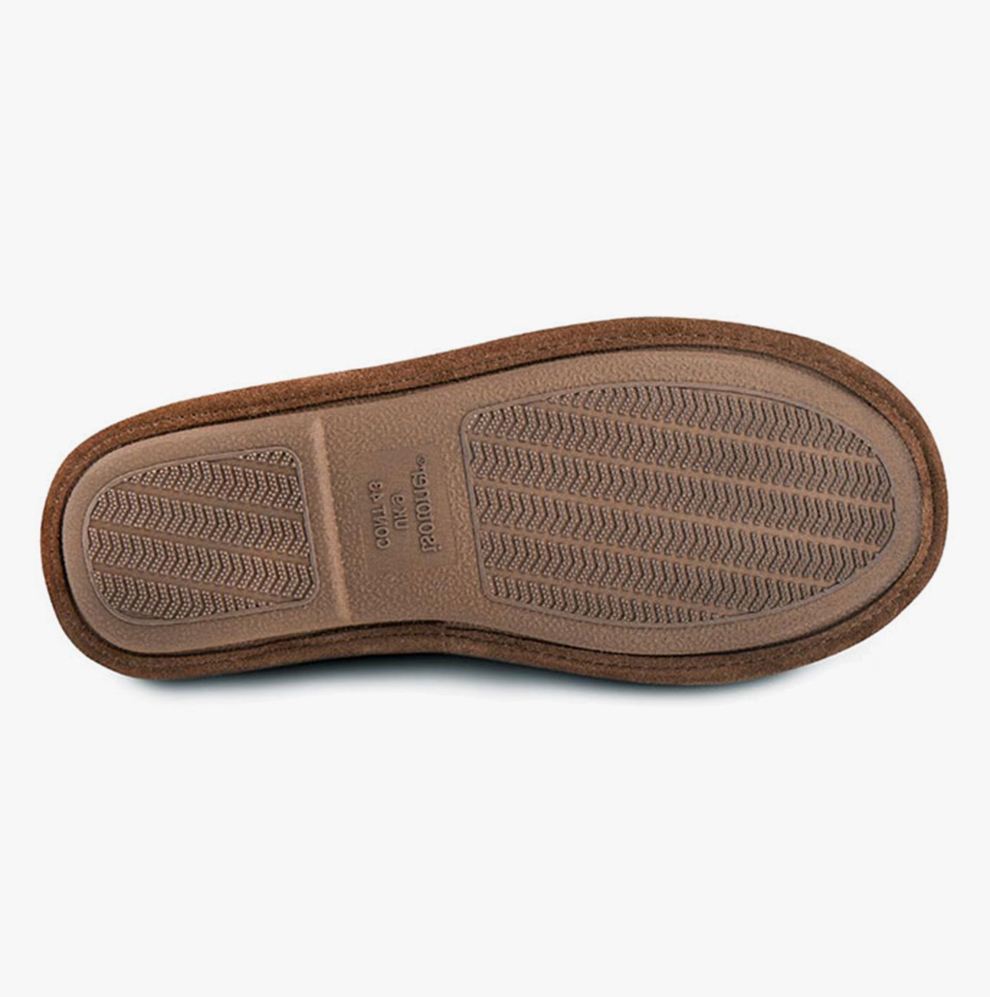 Totes Isotoner Mens Memory Foam Mule Slippers Tan