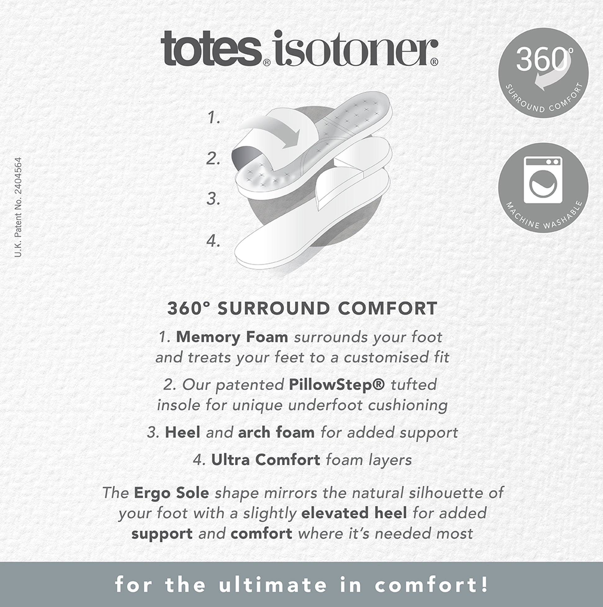 Totes Isotoner SWEPT BACK POPCORN MULE Mens Mule Slippers Navy