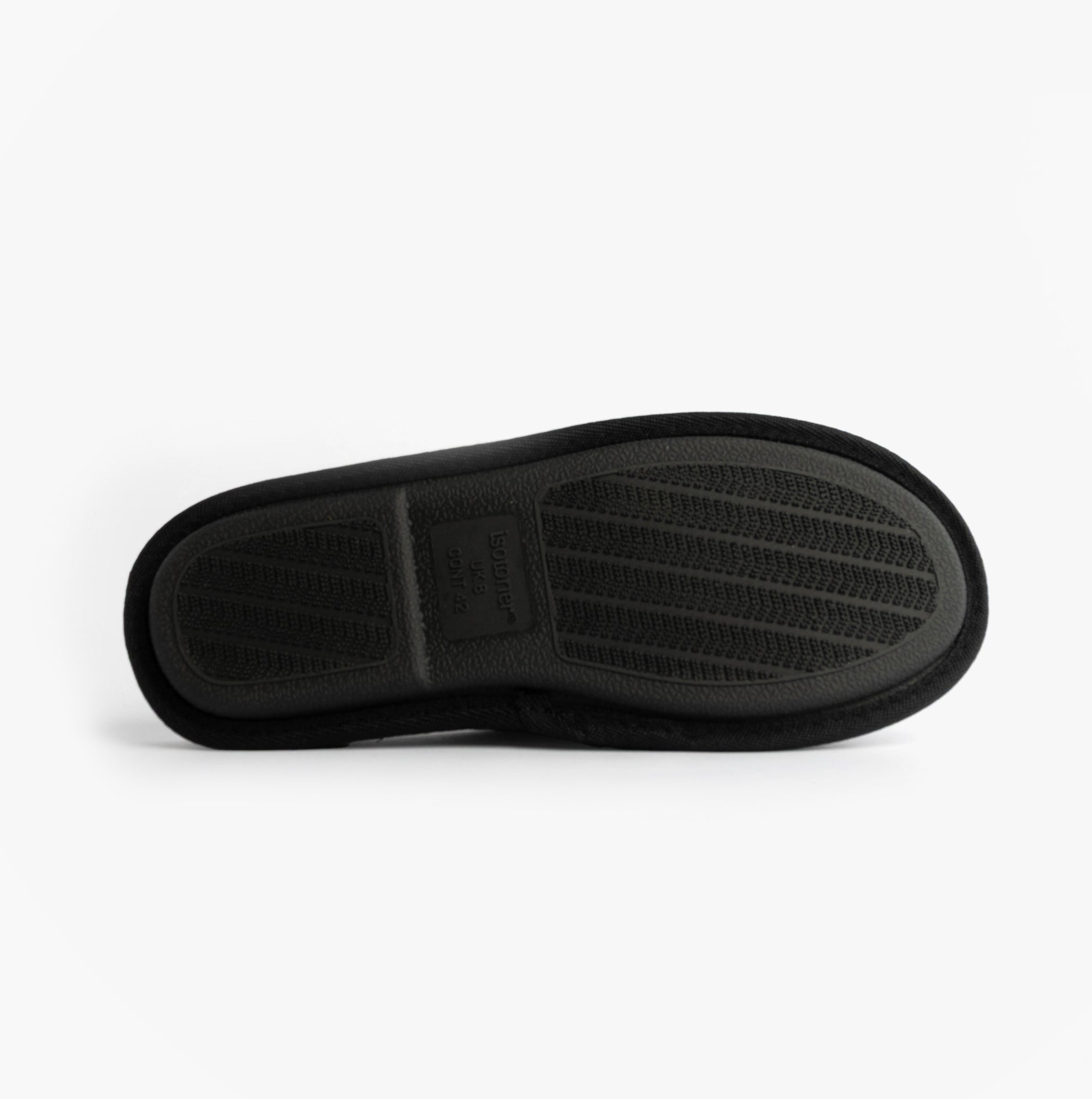 Totes Isotoner SPORT QUILTED MULE WITH COSY LINING Mens Mule Slippers Black