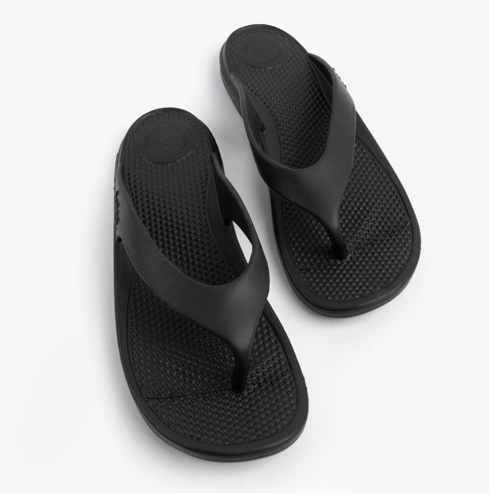 Totes Sol Bounce 0350FBLK Womens Toe Post Sandals Black