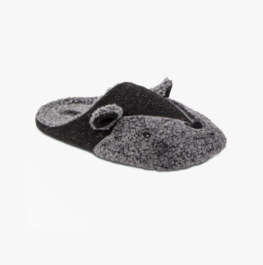 Totes Toasties NOVELTY APPLIQUE Mule Slippers Mens Novelty