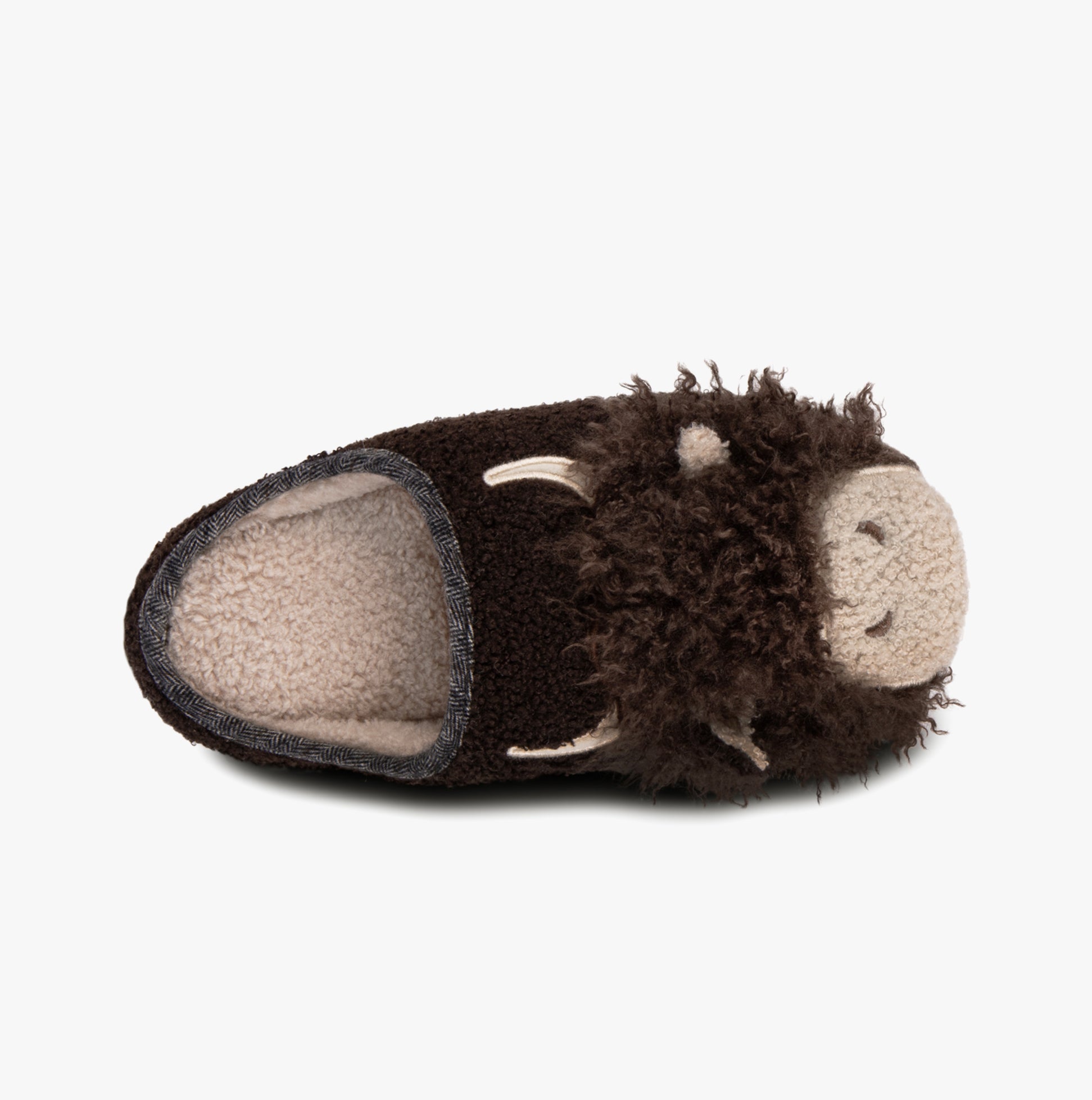 Totes Toasties NOVELTY APPLIQUE MULE Slippers Mens Brown