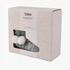 Totes Toasties KNITTED BOOT Slippers WITH POM POM Womens Grey