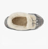Totes Toasties BRUSHED CHECK Womens Moccasin Slippers Grey