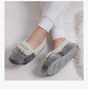 Totes Toasties BRUSHED CHECK Womens Moccasin Slippers Grey