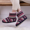 Totes Toasties FAIR ISLE KNIT Womens Boot Slippers Fair Isle