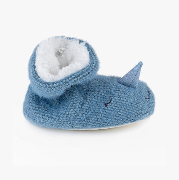 Totes Toasties NOVELTY BOOTIE SLIPPERS Unisex Kids Narwhal