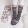Totes Toasties ORIGINAL Slipper Socks  (Twin Pack) Womens Socks Fair Isle
