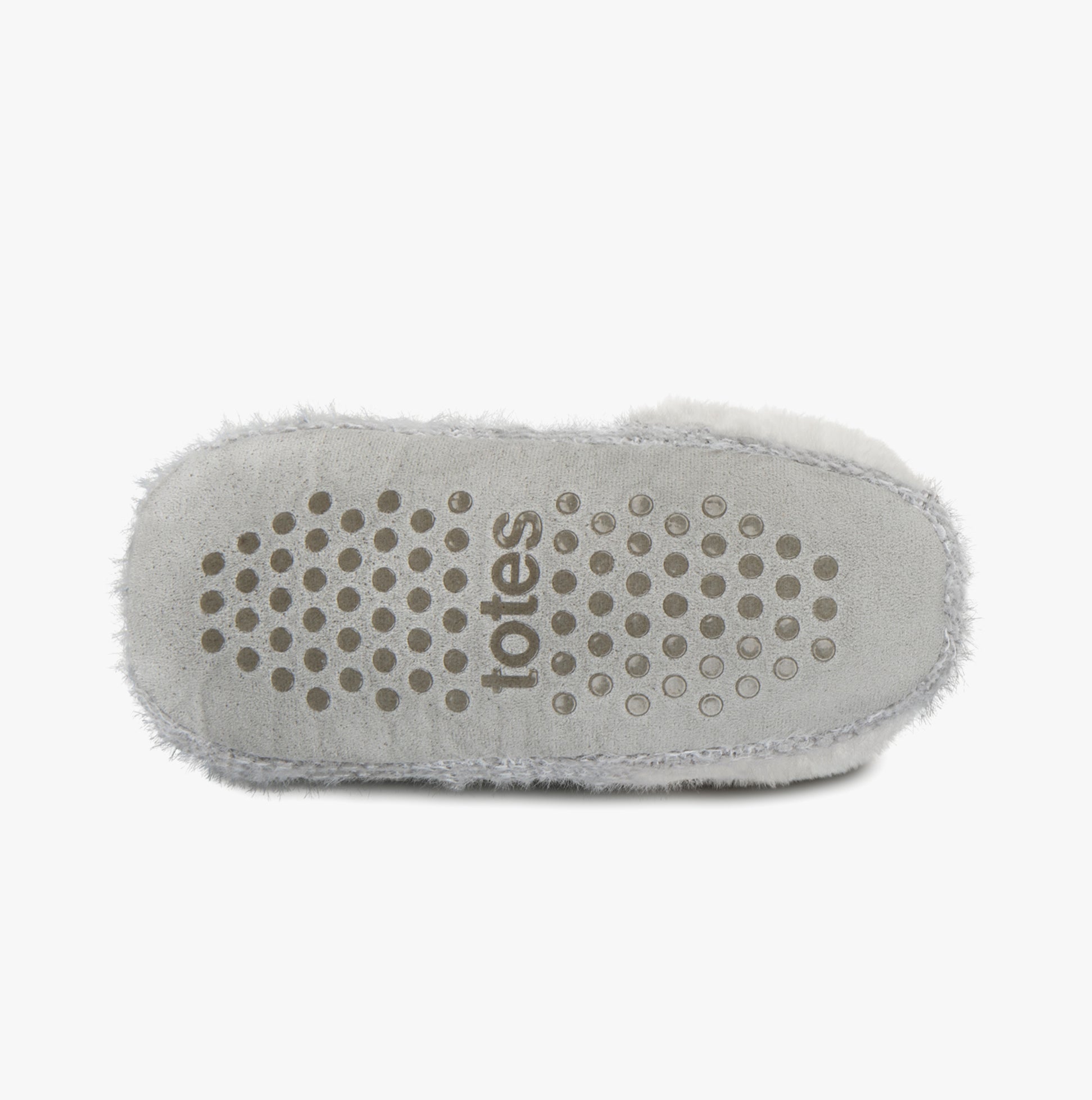 Totes Toasties KNITTED TEXTURED BOOTIES Womens Grey