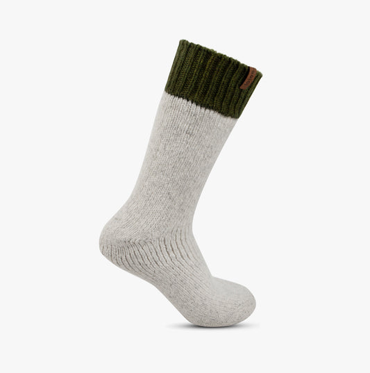Totes Toasties Chunky Thermal Wool Blend Mens Socks Grey Multi