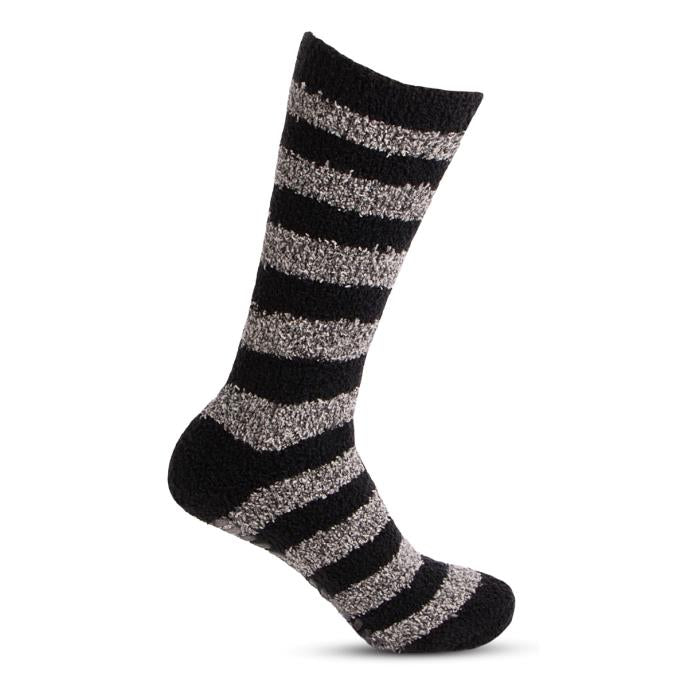 Totes Toasties SUPER Mens Socks Grey/Black