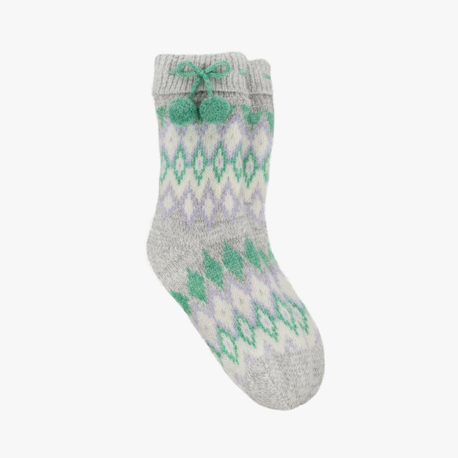 Totes Toasties FAIR ISLE CHENILLE SLIPPER SOCKS Womens Socks Fair isle