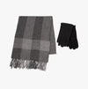 Totes Toasties WOOL BLEND Check Scarf and Thermal Lined Glove Set Mens Grey/Multi
