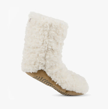 Totes Toasties FAUX FUR Slipper Socks Womens Socks Cream