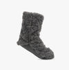 Totes Toasties FAUX FUR Bootie Slipper Socks Womens Socks Grey
