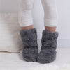 Totes Toasties FAUX FUR Bootie Slipper Socks Womens Socks Grey