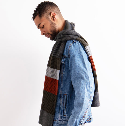 Totes Toasties Rib Knitted Hat With Pom Pom Detail Mens Bobble Multi