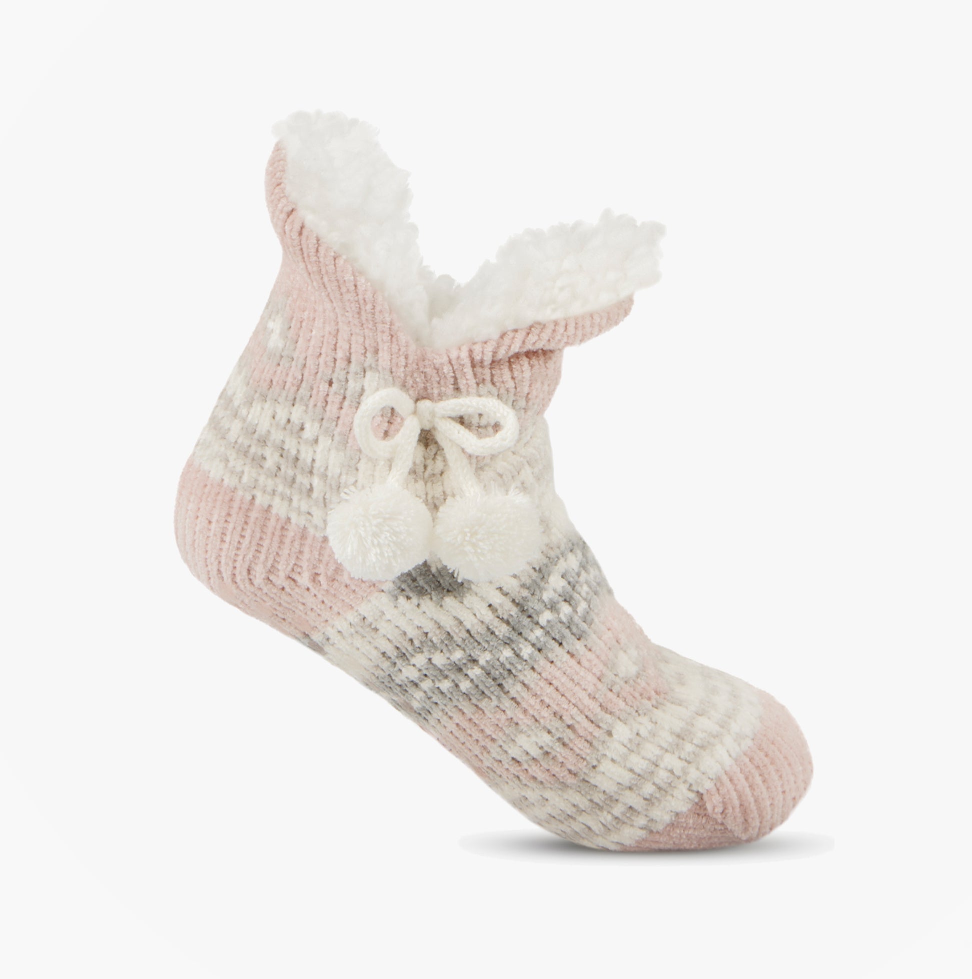 Totes Toasties CHENILLE CROP KNITTED SLIPPER SOCKS Womens Socks Multi