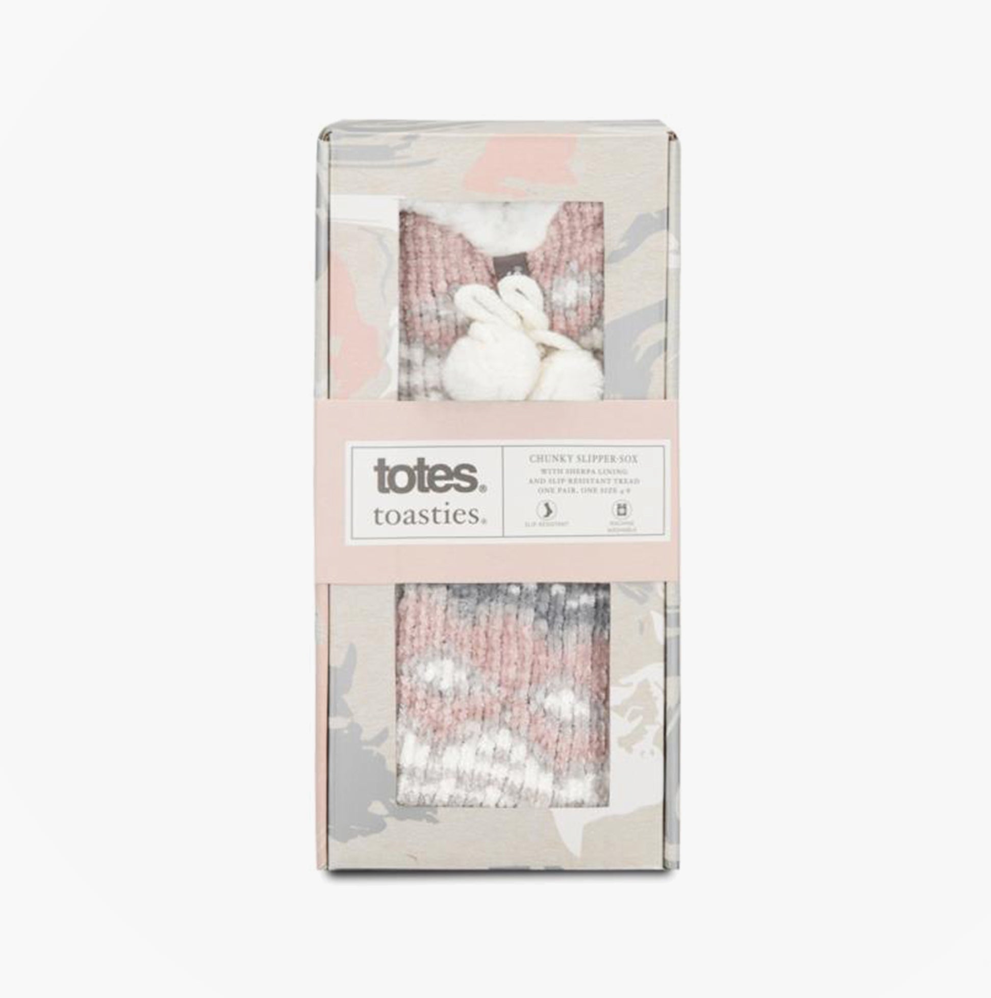 Totes Toasties CHENILLE CROP KNITTED SLIPPER SOCKS Womens Socks Multi