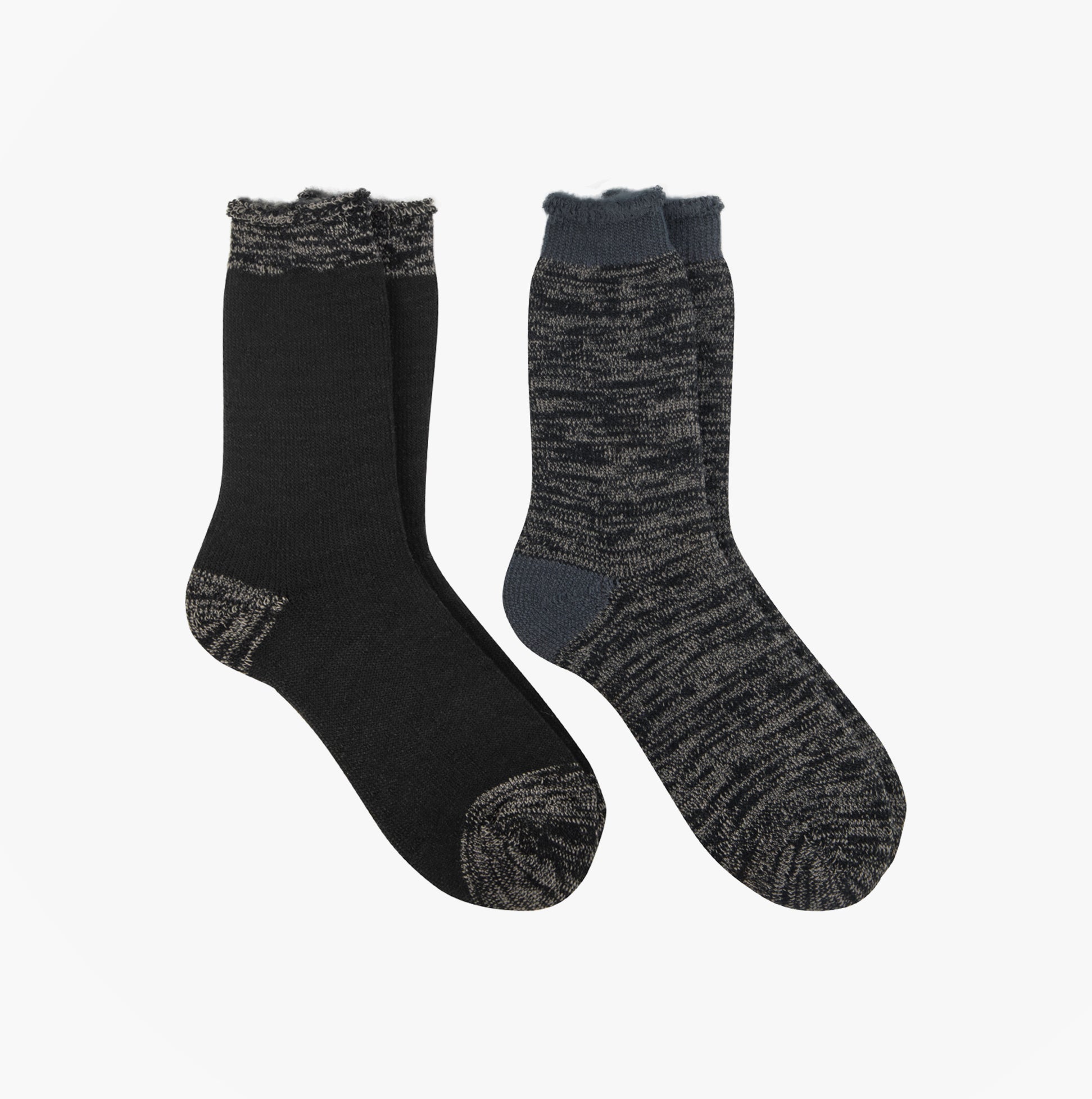 Totes Toasties 3.0 TOG  BRUSHED INSIDE THERMAL LINED (Twin Pack) Mens Socks Black Twist