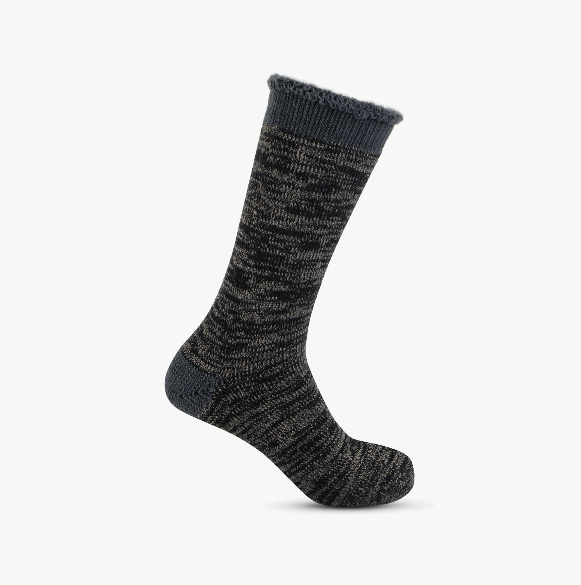 Totes Toasties 3.0 TOG  BRUSHED INSIDE THERMAL LINED (Twin Pack) Mens Socks Black Twist