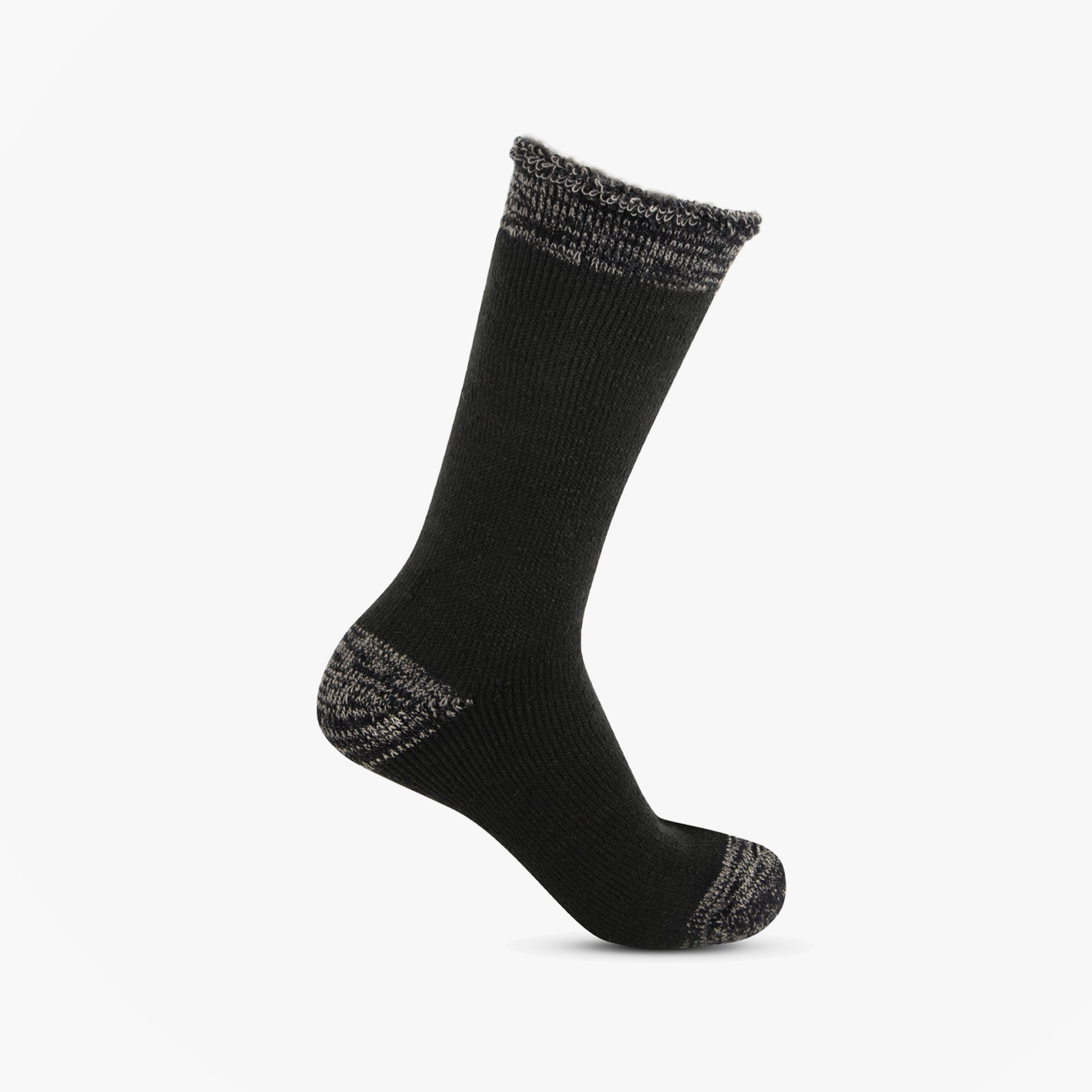 Totes Toasties 3.0 TOG  BRUSHED INSIDE THERMAL LINED (Twin Pack) Mens Socks Black Twist