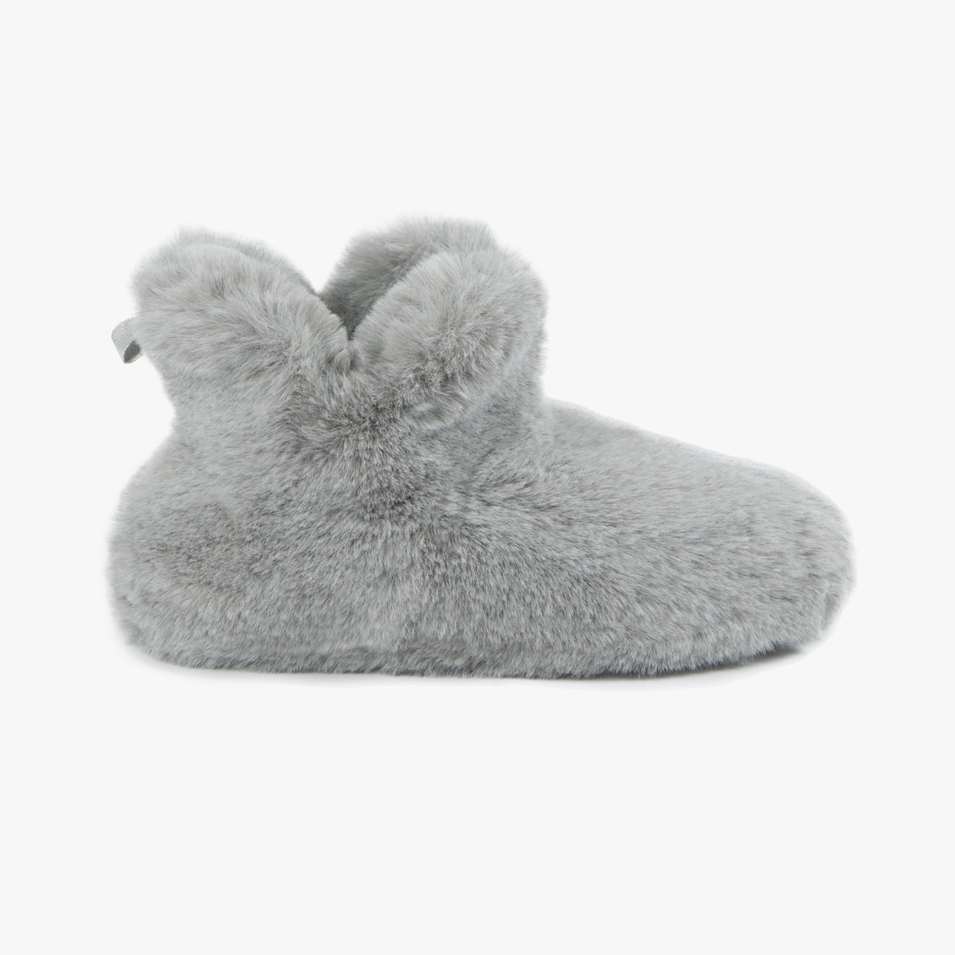 Totes Toasties FAUX FUR Boot Slippers Womens Grey