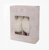 Totes Toasties TEXTURED FAUX FUR MULE Slippers Womens Cream