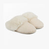 Totes Toasties TEXTURED FAUX FUR MULE Slippers Womens Cream