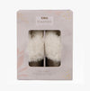Totes Toasties TEXTURED FAUX FUR MULE Slippers Womens Cream